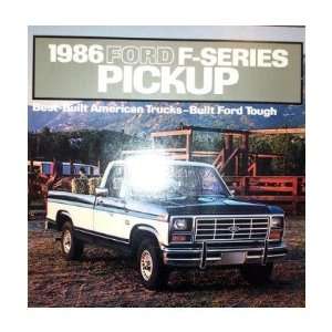  1986 FORD F100 F150 F250 F350 TRUCK Sales Brochure 