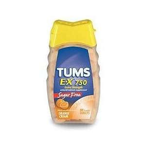  Tums E X 750 Antacid Tablets Sugar Free Orange Cream 80 