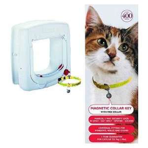   Radio Systems Magnet Operated Cat Door White   400US