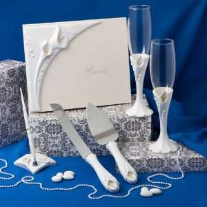 Finishing Touches Collection   calla lily themed wedding day accessory 