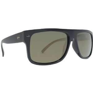 Dot Dash Sidecar Vintage Designer Sunglasses   Black Satin/Gold Chrome 