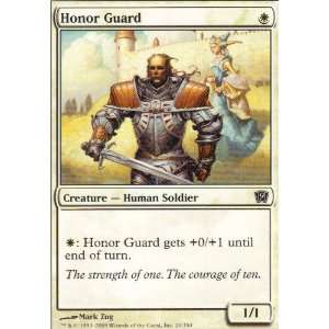 Honor Guard Playset of 4 (Magic the Gathering  9th Edition #20 Common 