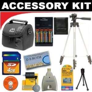 4GB DB ROTH Pro Deluxe Accessory kit For The Fuji Finepix HS10, S2600 