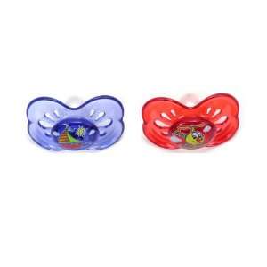  2  Pack Brites Pacifiers   blue/red, one size Baby