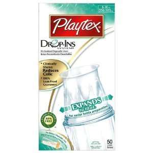 Playtex Drop ins Pre sterilized Disposable Liners 8 10 Oz 50 Count (4 