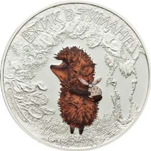 Cook Islands 2011 5$ Hedgehog in the fog 1 oz .999 Silver Coin Limited 