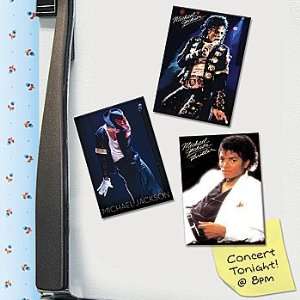 Michael Jackson The King of Pop Career Stages Portraits Magnet Set of 