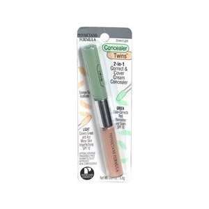   Concealer Twins Cream Concealers, Green/light, .24 Ounces (Pack of 2
