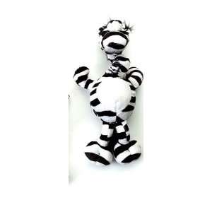  Ethical Pet Plush Jungle Babbler Dog Toy   Zebra   14 in 