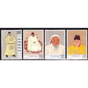   TAIWAN STAMPS 1962 #1355 1358 CHINESE EMPERORS, MNH 