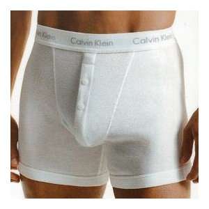 Calvin Klein Cotton Stretch Button Fly Boxer Brief Men Underwear Size 