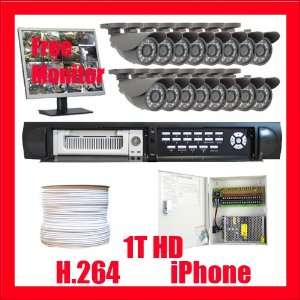 with 16 x 1/3 LG CCD Camera, 520 TV Lines, 23PCs IR LEDs and 1 x Free 