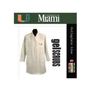  Miami Hurricanes Long Lab Coat from GelScrubs (with Bird 