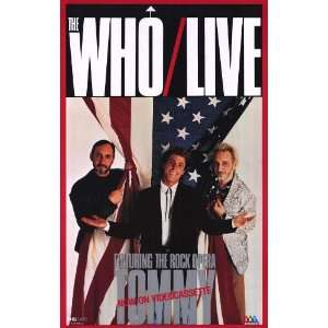 Who Live, Featuring the Rock Opera Tommy Movie Poster (11 x 17 Inches 