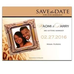  300 Save the Date Cards   Leopard Love