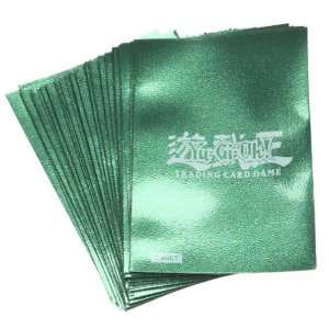 Yu Gi Oh Duelist Card Protector Deck Sleeves, Green Metallic, 50 