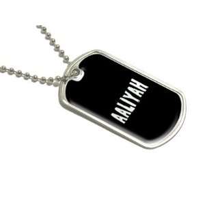  Aaliyah   Name Military Dog Tag Luggage Keychain 