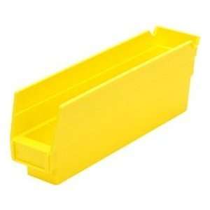  11 5/8 x 2 3/4 x 4 30110 Yellow Polypropylene Shelf Bin 
