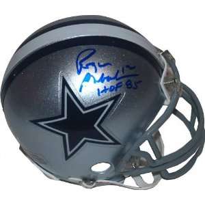  Roger Staubach Dallas Cowboys Autographed Replica Mini 