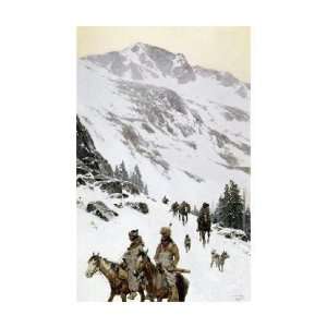  Henry Francois Farny   Over The Divide Giclee