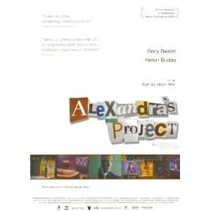  Alexandras Project Movie Poster (11 x 17 Inches   28cm x 