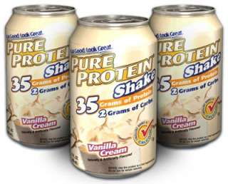 pure protein vanilla cream shakes are a satisfying and delicious way 