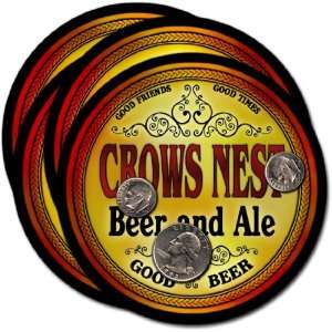  Crows Nest , IN Beer & Ale Coasters   4pk 