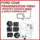 FORD CD4E TRANS GASKETS RINGS & SEALS O/HAUL KIT 94 02 (Fits 1997 