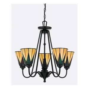 Quoizel Gotham Chandelier One Tier With 5 Uplights 