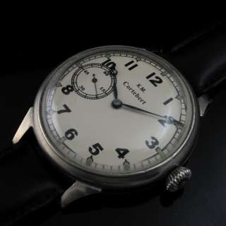 Mens HANDSOME 1930s CORTEBERT Vintage Watch MILITARY STYLE   KM PRE 
