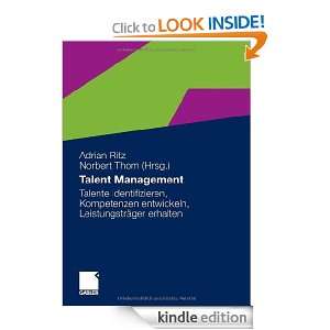 Talent Management (German Edition) Adrian Ritz, Norbert Thom  