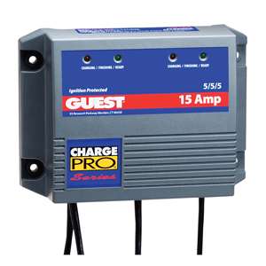 Guest 15 Amp 3 Battery Application Charger  