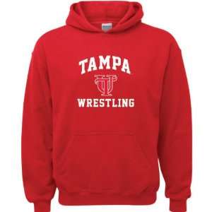  Tampa Spartans Red Youth Wrestling Arch Hooded Sweatshirt 