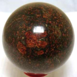 IRIDESCENT EUDIALYTE CRYSTALS SPHERE RUSSIA 62 mm  