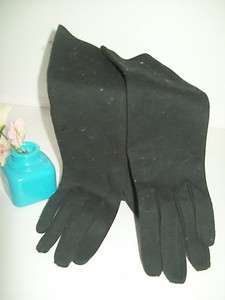 vintage gloves GANT MADELEINE wrist length gloves size 6 HALLOWEEN 