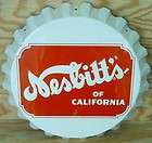 Old NESBITTS of California 19 Bottle Cap Soda Pop SIGN