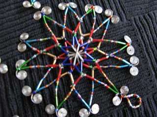 Handmade African Zulu Bead Star Christmas Ornaments  