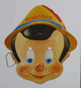 PINOCCHIO Paper Mask Gillette Premium 1939 + envelope  