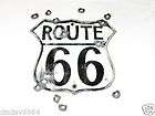 ROUTE 66 SIGN WITH BULLET HOLE T SHIRT WHITE SIZE LARGE  