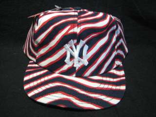   Yankees Derek Jeter Twins Ent. Zubaz 1990s MLB Snapback Hat Cap  