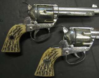 Vintage Mattel Fanner Shootin Shell Cap Gun Pair w/ Holsters  