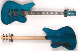   Desolation Skatecaster SK 1 ST Electric Guitar, Transparent Blue Smear