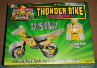 Original Power Rangers Yellow Thunder Bike Trini MIB  