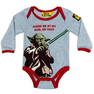 Star Wars Yoda Judge Me By My Size Cotton Baby Grow Body Vest Gift 