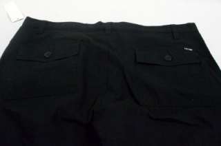 NEW Mens ZOO YORK Black Chino Cargo Shorts Flat Front 38 789138348085 