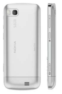 Nokia C3 01 Touch and Type Silver 3G Unlocked GSM Bar Phone with 5MP 