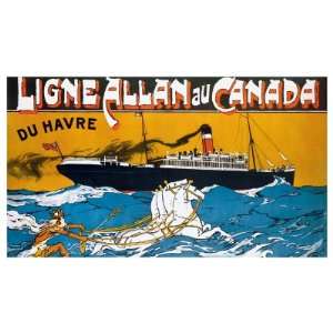  Ligne Allan au Canada Giclee Poster Print, 36x20