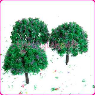 20 x Model Trees w/ Flower Train RR Scenery Landscape  