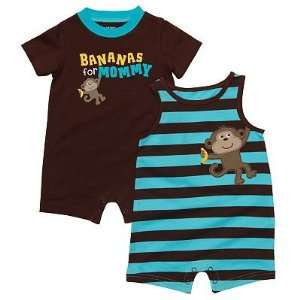   2pcs Boys Rompers (Banana for Mommy), Size 3month 