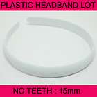 WHOLESALE (2) PLASTIC HARD HEADBAND W/ COMB 010110 1  